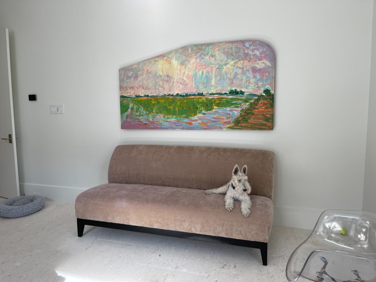 Art over couch